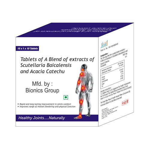 A BLEND OF EXTRACT OF SCUTELLARIA  BAICALENSIS AND ACACIA CATECHU Tablets