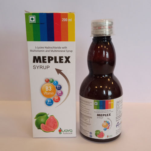 L-Lysine Hydrochloride + Multivitamin + Multimineral Syrup