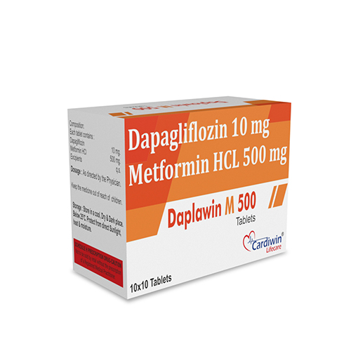 Dapagliflozin 10 Mg + Metformin  Hydrochloride I.P. 500 Mg Tablets