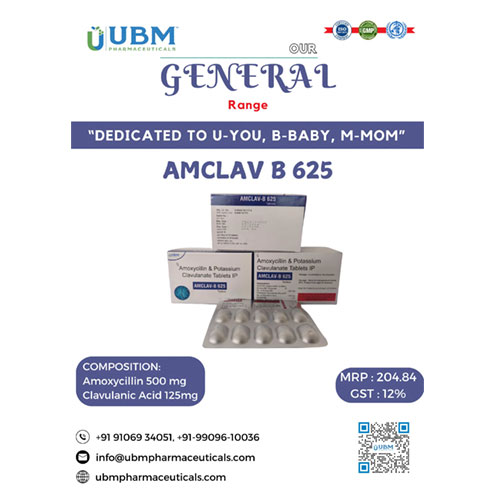AMCLAV-B 625 TABLETS