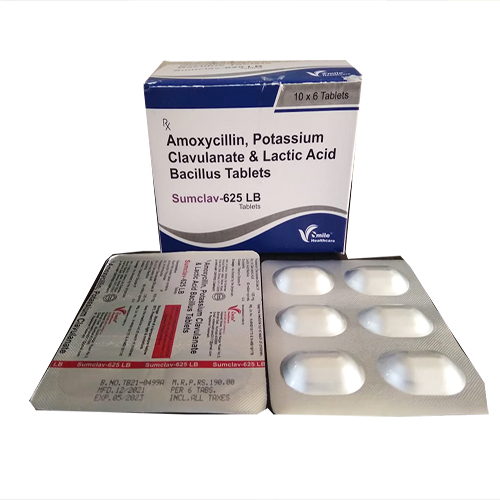 SUMCLAV -625 LB (alu-alu) Tablets