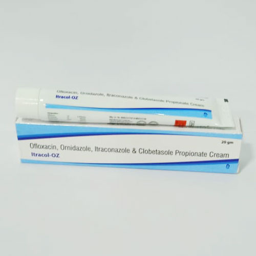 Ofloxacin 0.75% + Ornidazole 2% + Itraconazole 1% + Clobetasol Propionate 0.05% Cream