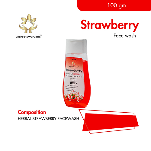 VEDROOT-STRAWBERRY  FACEWASH 