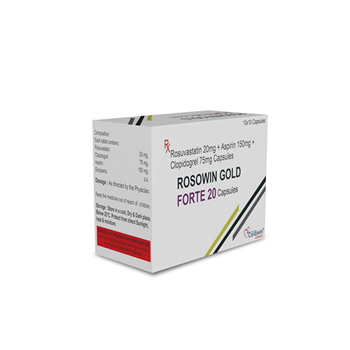 Rosuvastatin 20Mg + Aspirin 150Mg + Clopidogrel 75Mg Capsules