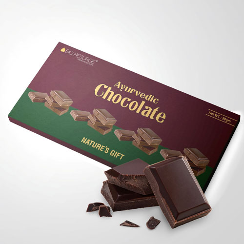 BIO RESURGE LIFE Sugar-Free Ayurvedic Chocolate (Pack of 2 (90 g Each))