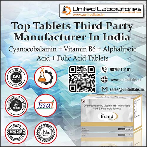 Cyanocobalamin + Vitamin B6 + Alphalipoic Acid + Folic Acid Tablets