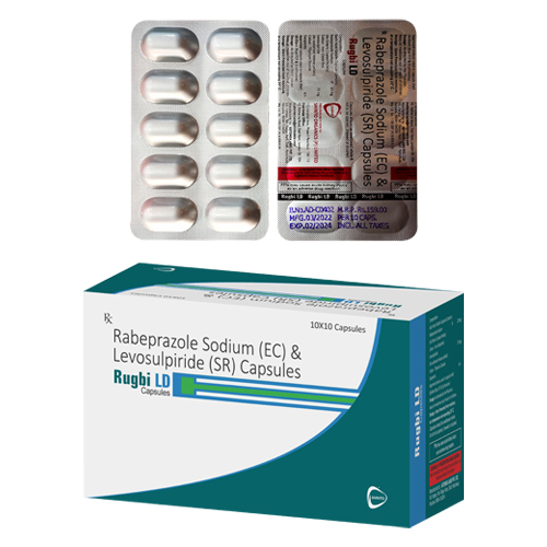 Rabeprazole-20mg + Levosulpiride-75mg Capsules