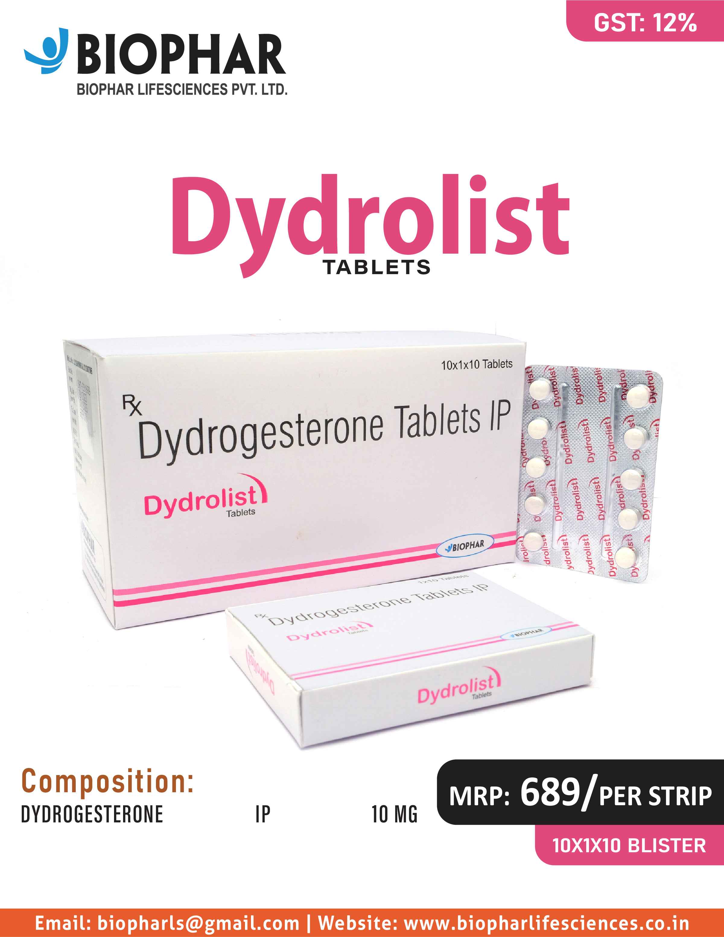 Dydrolist Tablets