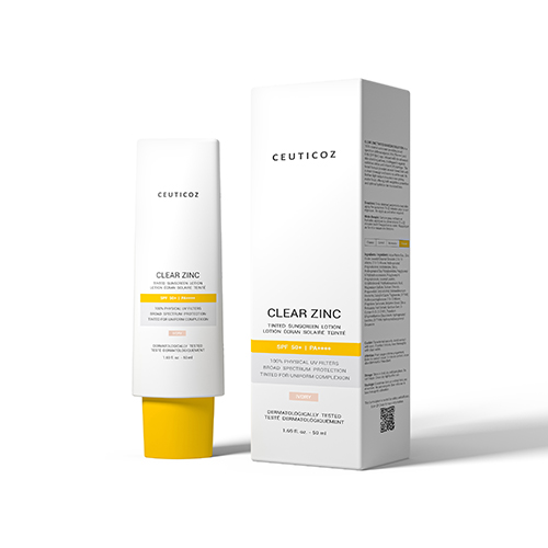 Clear Zinc Tinted Sunscreen Lotion (IVORY/BRONZE)