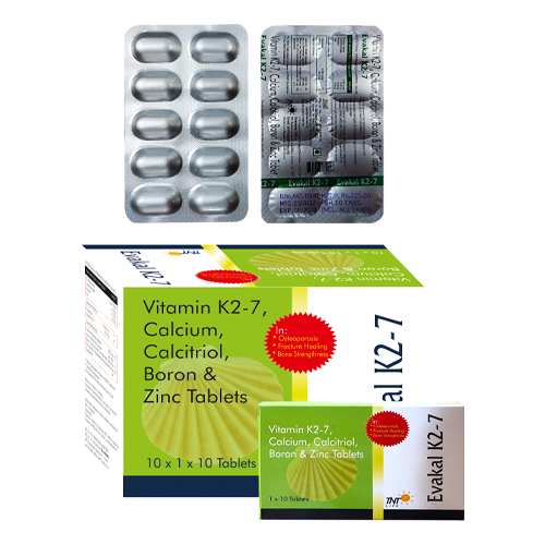 Vitamin K2-7 + Calcium + Calcitriol + Boron + Zinc Tablets