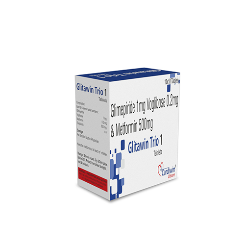 Glimepiride I.P. 1Mg + Voglibose I.P.  0.2Mg + Metformin HCL I.P. 500 Mg Bi -  Layered Tablets