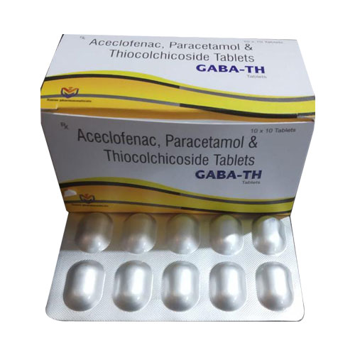 Aceclofenac I.P. 100 mg + Thiocolchicoside I.P Tablets