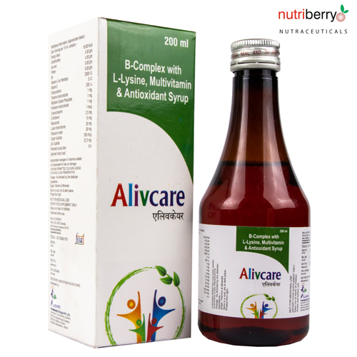  L-Lysine+ Beta carotene+Multivitamin+ Multimineral Syrup