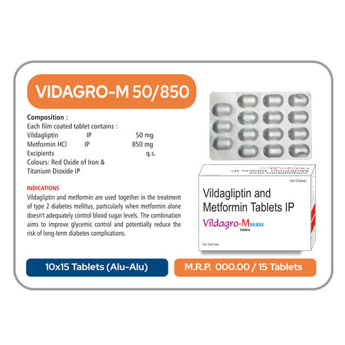 VILDAGRO M-50/850 TABLETS