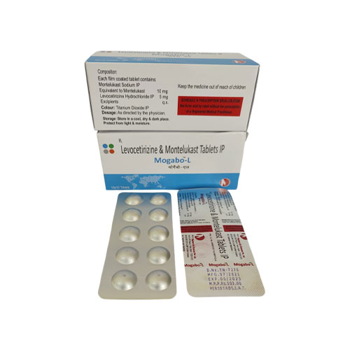 Levocetirizine Hydrochloride IP 5 mg + Montelukast Sodium IP 10 mg Tablets
