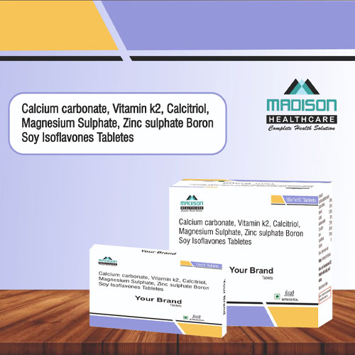 Calcium Carbonate + Vitamin K2 + Calcitriol + Magnesium Sulphate Tablets