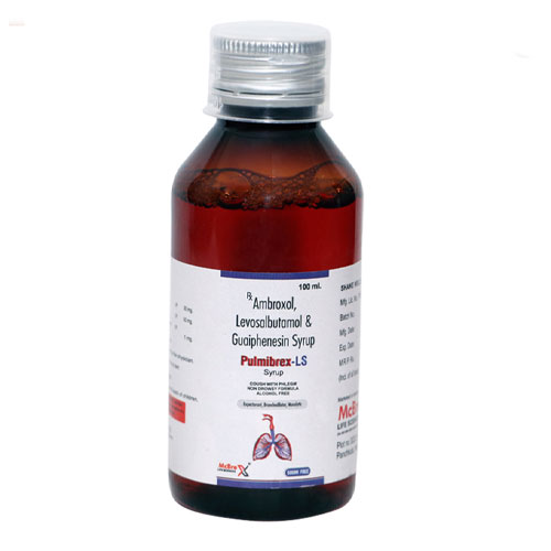 Ambroxol Hydrochloride 30mg + Guaiphenesin 50 mg + Levosalbutamol Sulphate 1 mg (100ml) Syrups