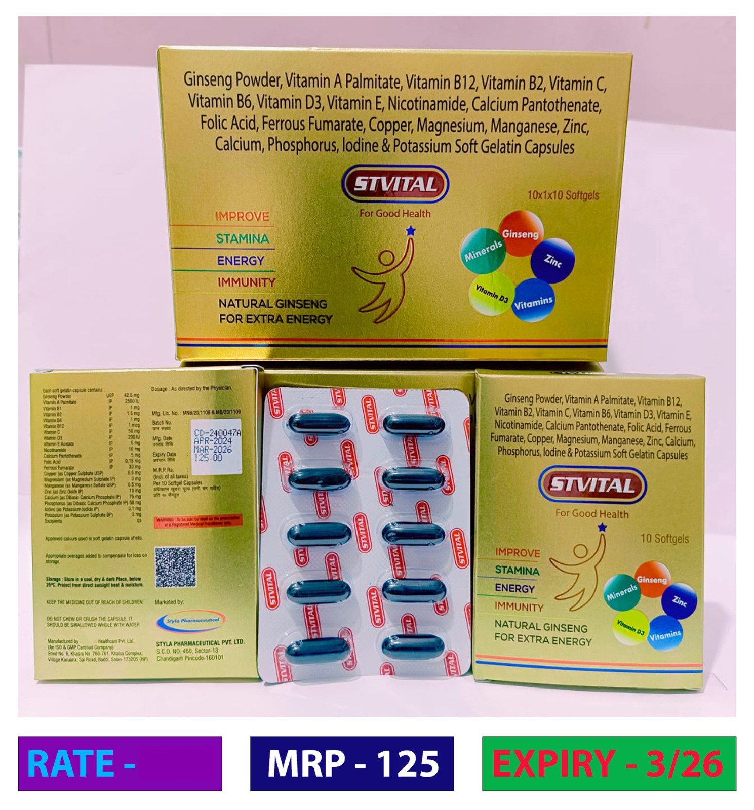 STVITAL SOFT GELATIN CAPSULES