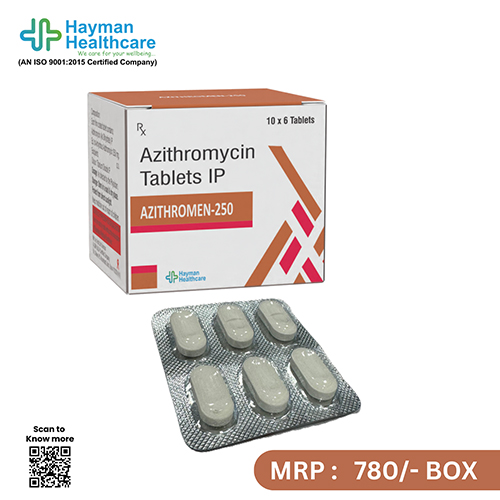 AZITHROMEN-250 TABLETS