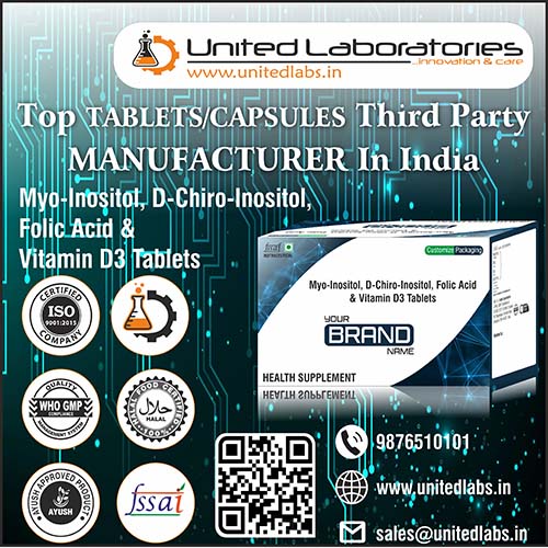 Myo-Inositol + D-Chiro-Inositol + Folic Acid + Vitamin D3 Tablets