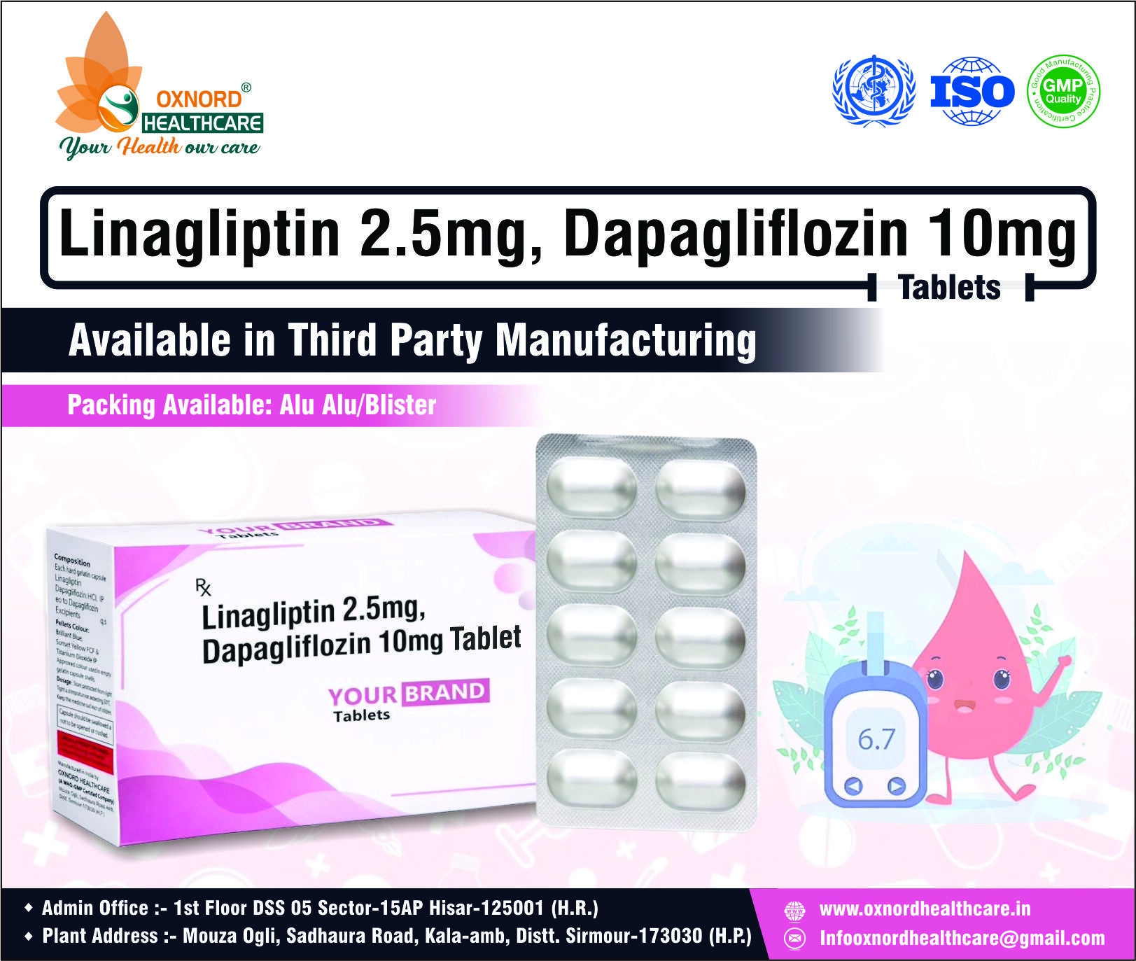 LINAGLIPTIN 2 5 MG DAPAGLIFLOZIN 10MG