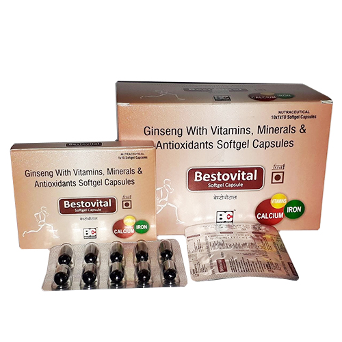 Ginseng+Vitamins+Minerals+Antioxidants Softgel Capsules