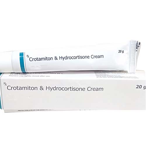 Crotamiton 10%w/w + Hydrocortisone 0.25%w/w Cream