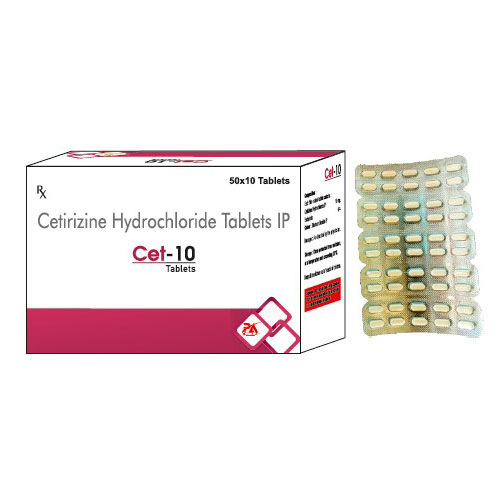 CET-10 TABLETS (50*10 Blister)