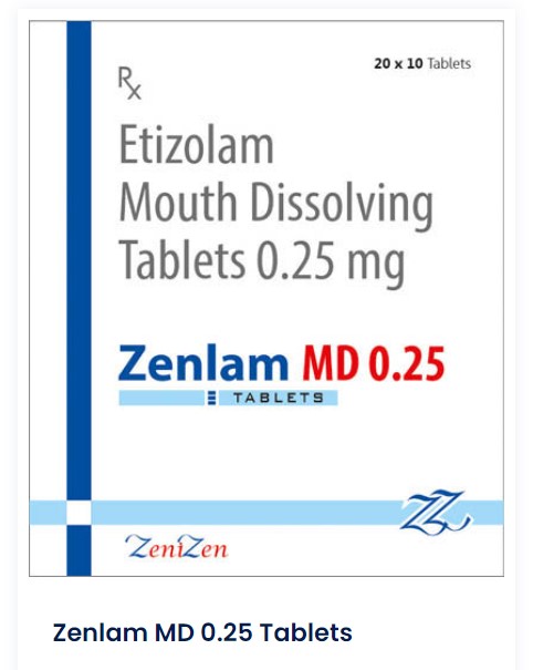 Zenlam MD 0.25 Tablets