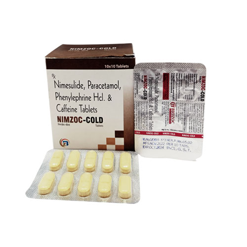 NIMESULIDE IP 100 MG + PARACETAMOL IP 325 MG+ PHENYLEPHRINE HCL TABLETS
