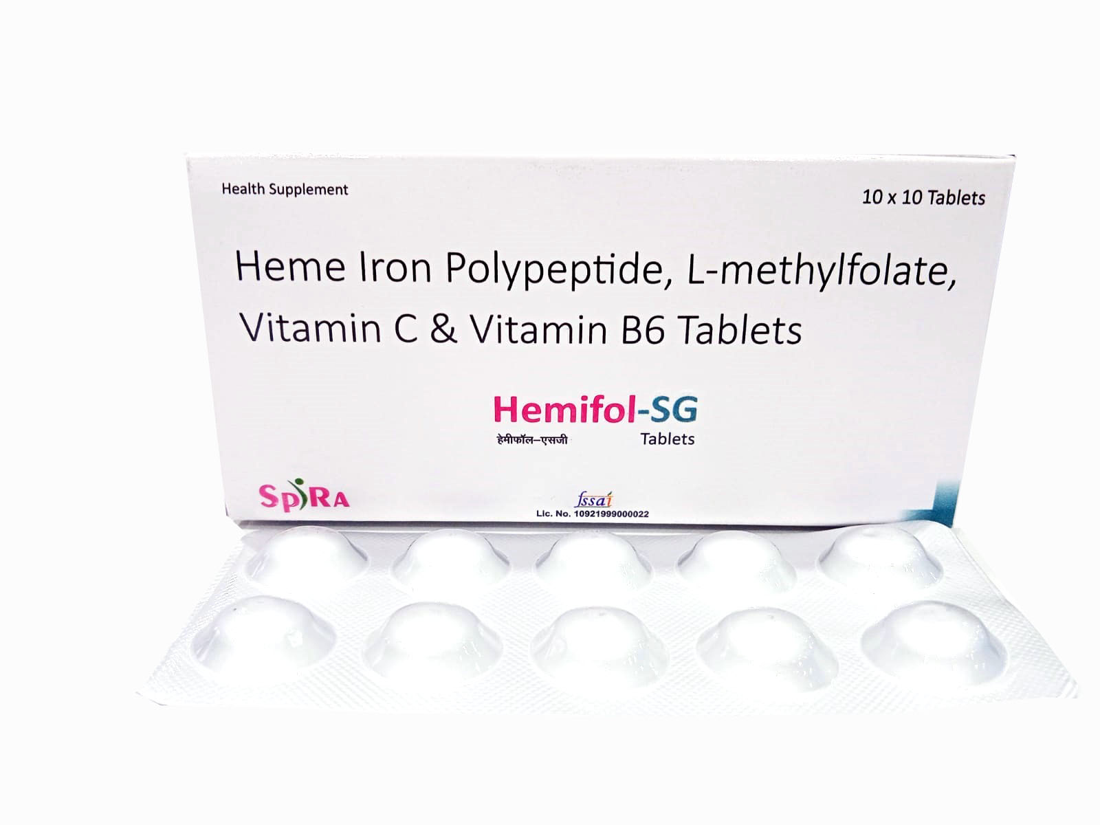 Heme Iron Polypeptide L methylfolate  Vitamin C Vitamin