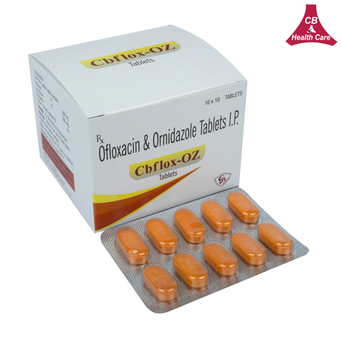 Ofloxacin 200mg+ Ornidazole 500mg (Blister) Tablets