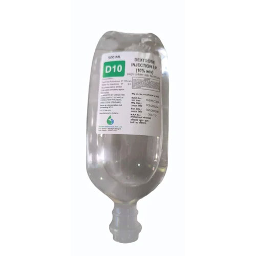 500ml D10 Dextrose Injection IP