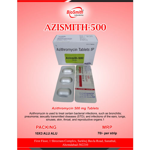 AZISMITH-500 TABLETS