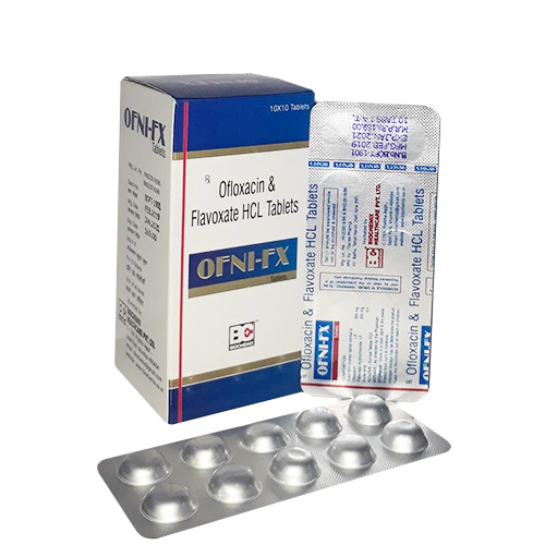 OFLOXACIN 200MG+FLAVOXATE HCL 200 MG Tablets
