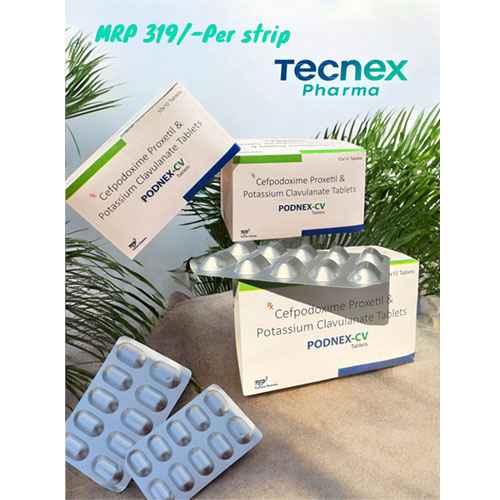 Cefpodoxime Proxetil 200mg +  Potassium Clavulanate 125mg Tablets