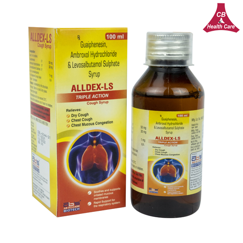 Ambroxol 30mg + Levosulbutamol 1mg + Guaiphesin 50mg Syrup