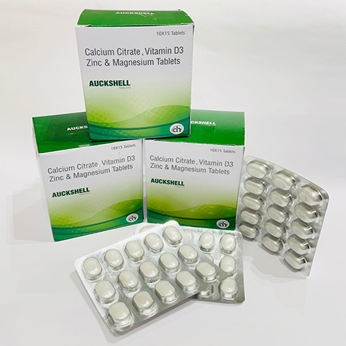 Calcium Citrate 1000mg +Zinc Sulphate 4mg +Vit D3 200 IU +Magnesium 100mg (Blister Pack) Tablets