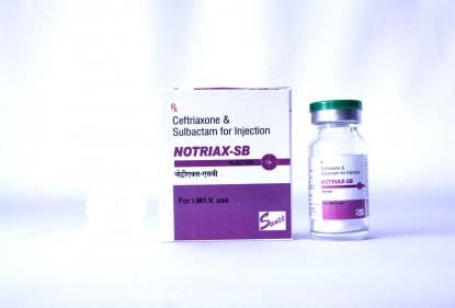NOTRIAX-SB 1.5gm Injection