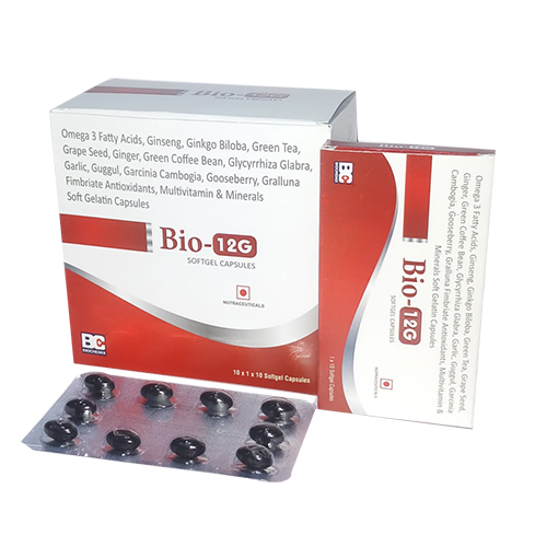 Ginseng 42.5mg+Ginkgo Biloba 10mg+Green Tea Extract 10mg+Grape Seed Extract 15mg Softgel Capsules