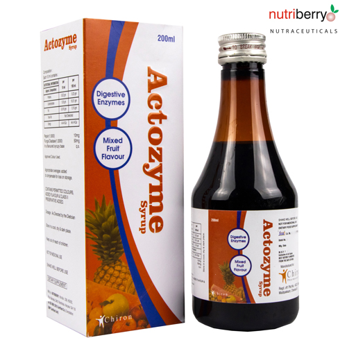 Pepsin 10mg+Diastase 50mg+Lipase 10mg+ Alpha- galactosidase 25mg Syrup