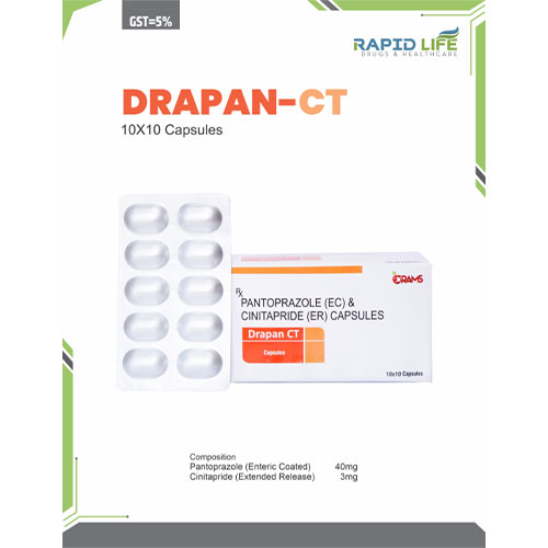 Pantaprazole 40MG + Cinitapride 3MG Capsules