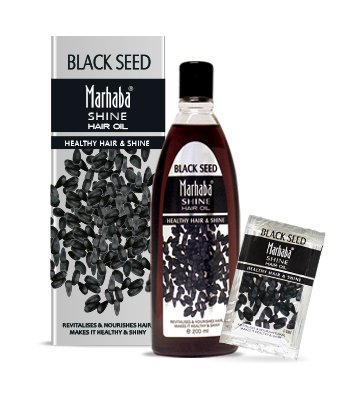 Marhaba Shine Black Seed Hair Oil 