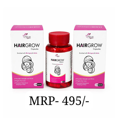 Vindcare Organics HAIRGROW Capsules 