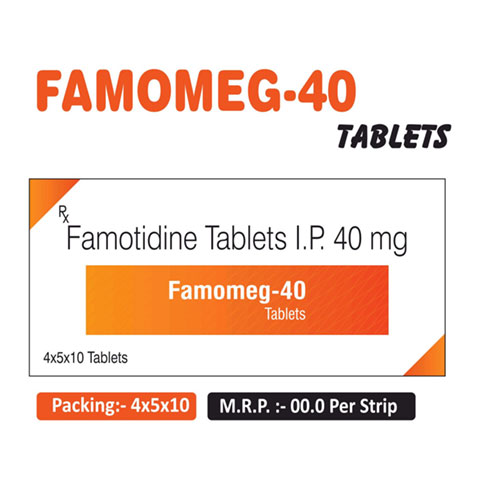 Famotidine Tablets ip 40Mg Tablets