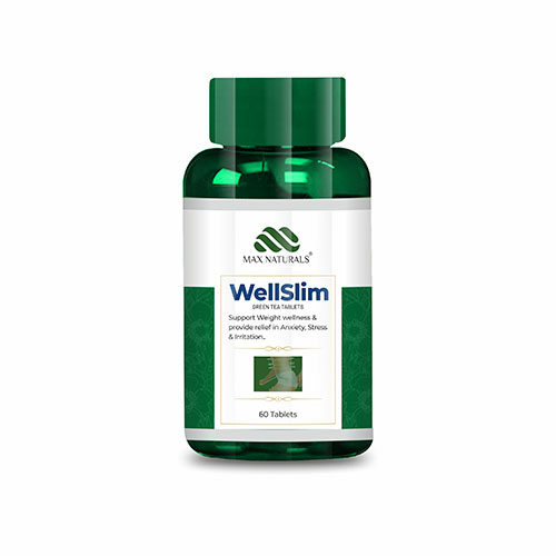 MAX NATURALS WELLSLIM GREEN TEA TABLETS