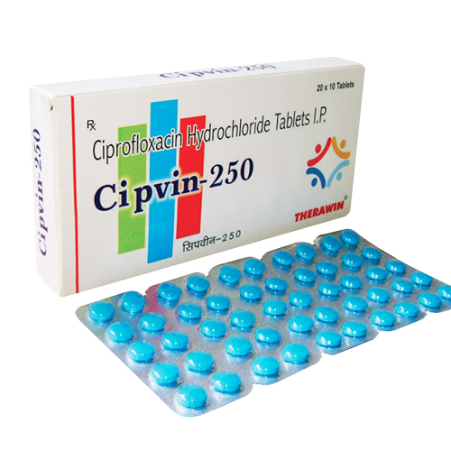 Ciprofloxacin Hydrochloride 250mg Tablets
