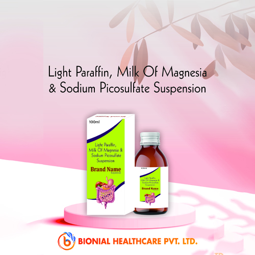 SODIUM PICOSULPHATE 3.33mg+ MG LIQUID PARAFFIN 1.2 ML+  Milk of Magnesia 3.75ML Suspension
