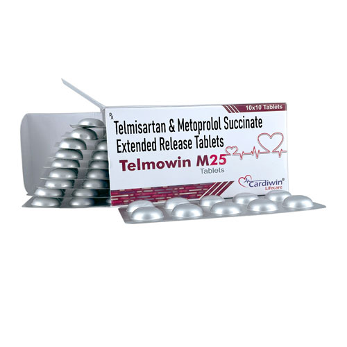 Telmisartan I.P. 40Mg + Metoprolol 25Mg Tablets
