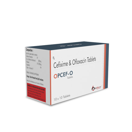 Cefixime 200 Mg + Ofloxacin 200 Mg Tablets